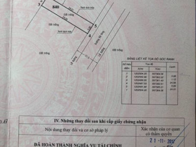 Bán lô đất Trần Thị Do, Q12. -DT: 5x25m -Giá: 4,2 tỷ thương lượng