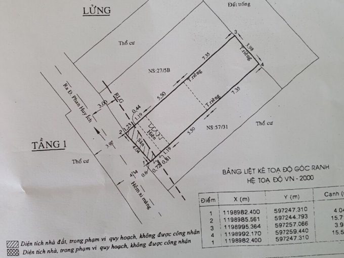 Bán đất tặng nhà cấp 4 gác đúc lửng mặt tiền hẻm nhựa 4m.vị trí đẹp phường 12.